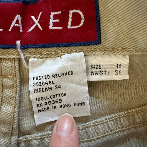 Posted Women's Relaxed Fit Tan Denim Jeans -11 - Picture 5 of 10